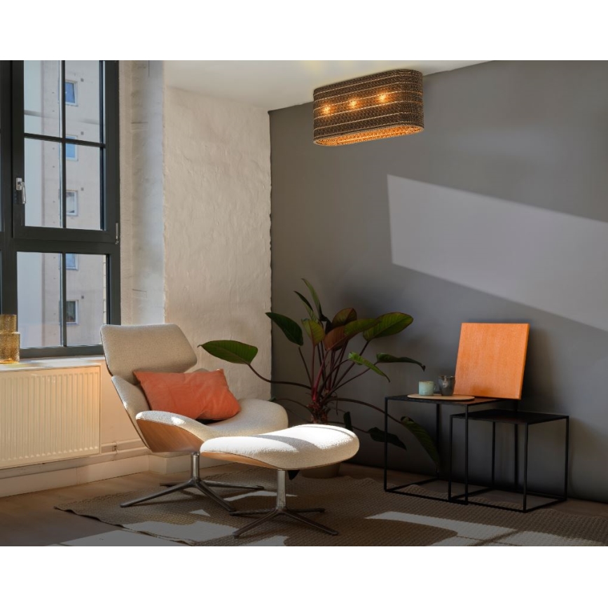 Ledvance - Taklampa DECOR CARDBOARD 3xE27/15W/230V