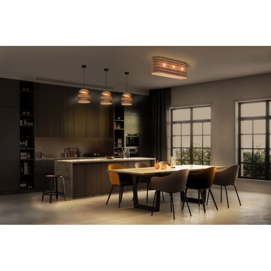 Ledvance - Taklampa DECOR CARDBOARD 3xE27/15W/230V