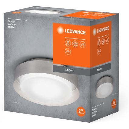 Ledvance - Taklampa ORBIS MADRID 2xE27/10W/230V matt krom