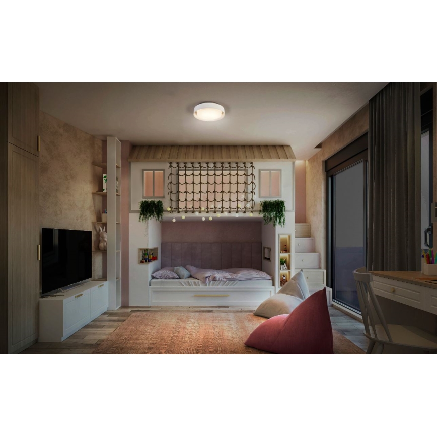 Ledvance - Taklampa ORBIS MADRID 2xE27/10W/230V vit