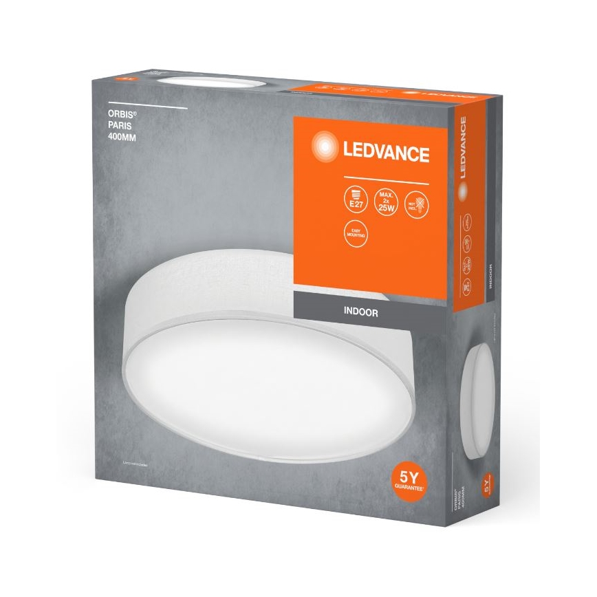 Ledvance - Taklampa ORBIS PARIS 2xE27/25W/230V vit