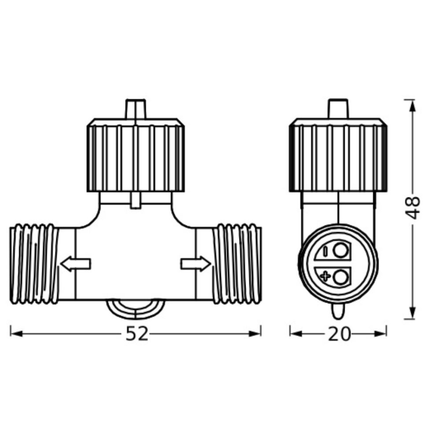 Ledvance - Utomhus connector ENDURA 24W/12V IP67