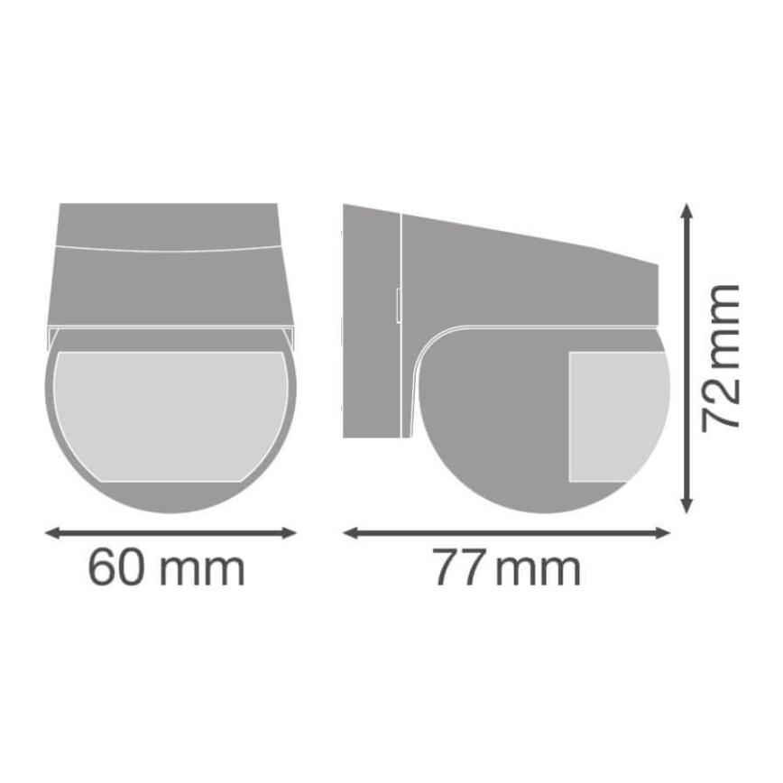 Ledvance - Utomhus infraröd rörelsesensor 230V IP44 vit