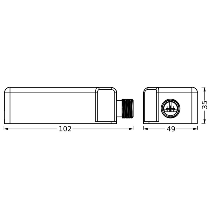 Ledvance - Utomhus mains power adapter ENDURA 24W/12V IP67