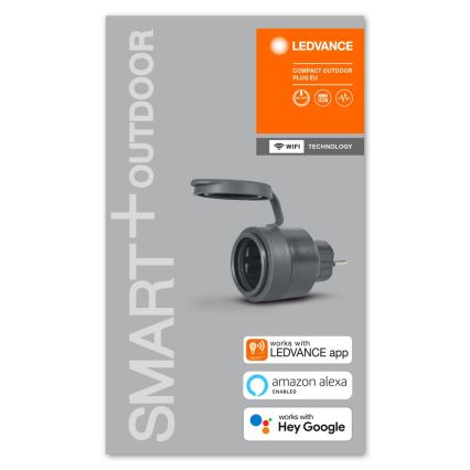 Ledvance - Utomhus smart uttag SMART+ PLUG 3680W Wi-Fi IP44