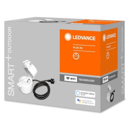 Ledvance - Utomhus smart uttag SMART+ PLUG SCHUKO 3680W IP44 Wi-Fi