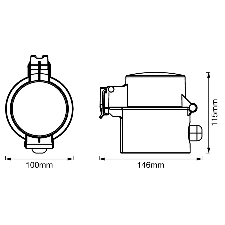 Ledvance - Utomhus smart uttag SMART+ PLUG SCHUKO 3680W IP44 Wi-Fi