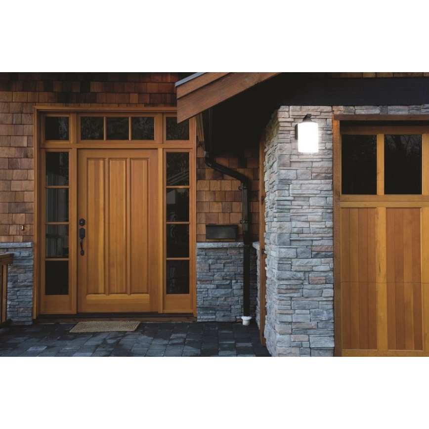 Ledvance - Utomhus Väggbelysning CYLINDER 1xE27/60W/230V IP43 svart