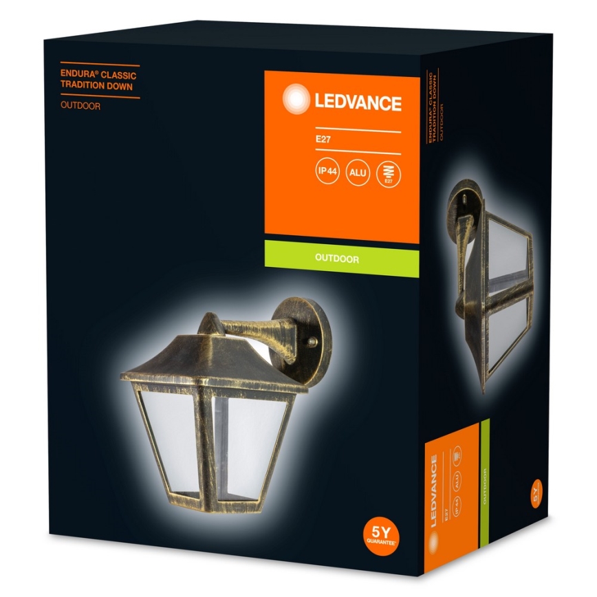 Ledvance - Utomhus Väggbelysning ENDURA 1xE27/60W/230V IP44