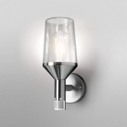 Ledvance - Utomhus Väggbelysning med sensor CALICE 1xE27/60W/230V IP44