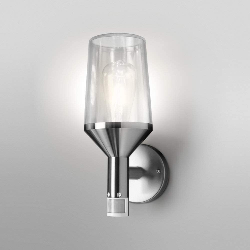 Ledvance - Utomhus Väggbelysning med sensor CALICE 1xE27/60W/230V IP44