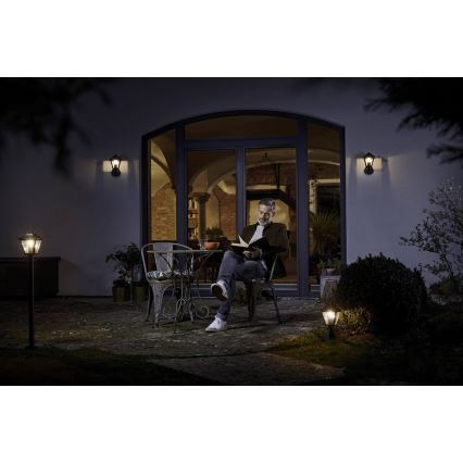 Ledvance - Utomhus Väggbelysning med sensor ENDURA 1xE27/60W/230V IP44