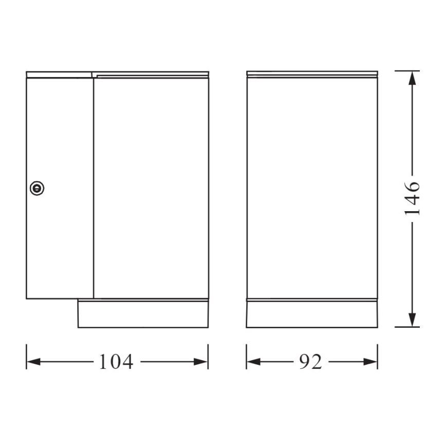 Ledvance - Utomhus vägglampa  BEAM 1xGU10/35W/230V IP44