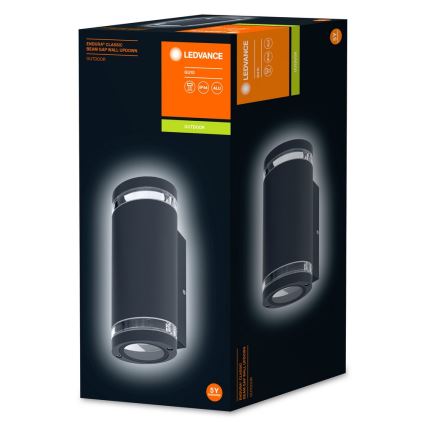 Ledvance - Utomhus vägglampa  BEAM 2xGU10/35W/230V IP44
