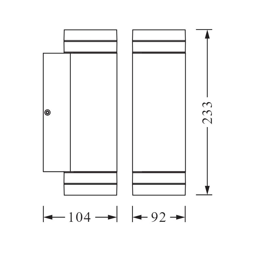 Ledvance - Utomhus vägglampa  BEAM 2xGU10/35W/230V IP44