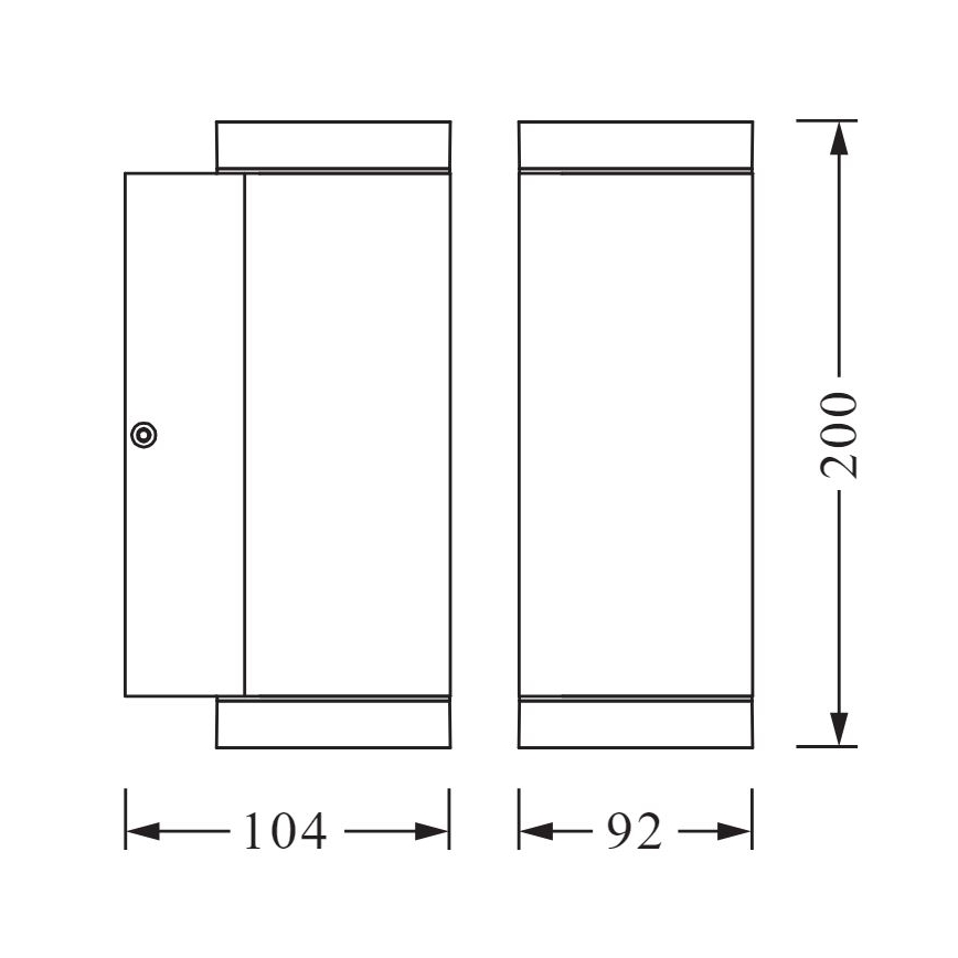 Ledvance - Utomhus vägglampa  BEAM 2xGU10/35W/230V IP44