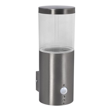 Ledvance - Utomhus vägglampa med sensor EBRO 1xE27/20W/230V IP44
