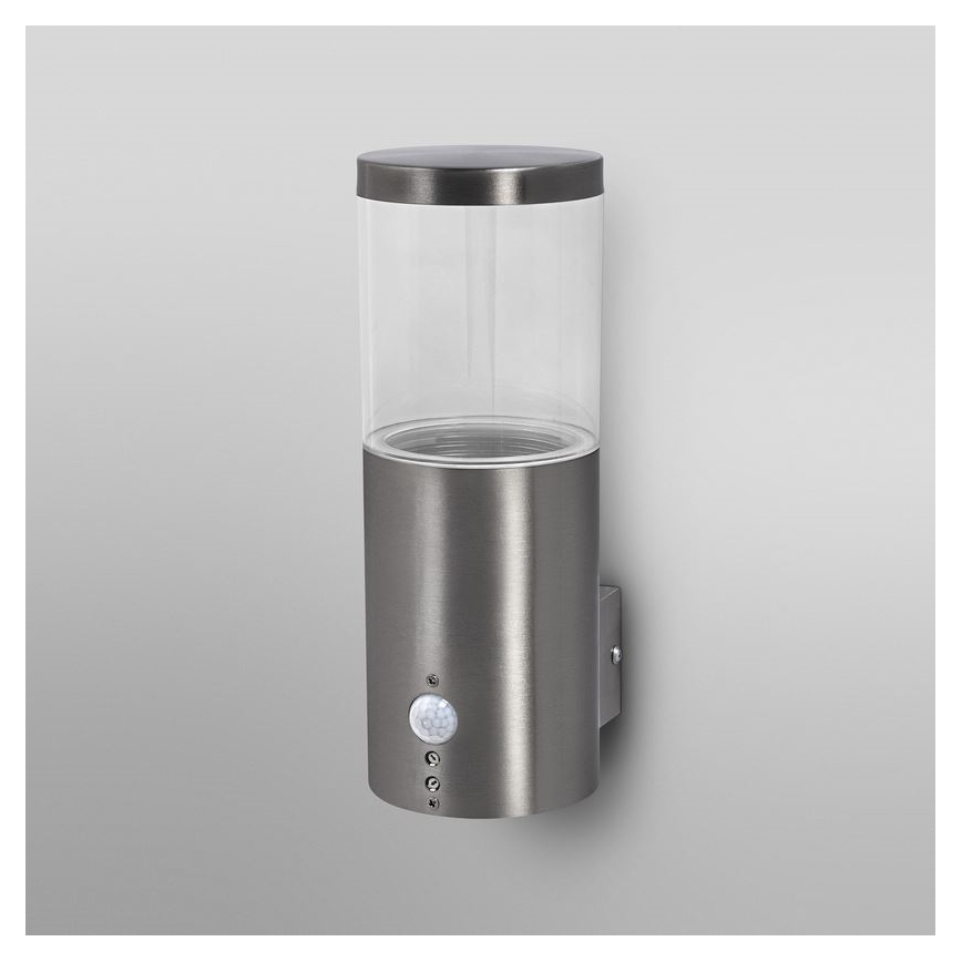 Ledvance - Utomhus vägglampa med sensor EBRO 1xE27/20W/230V IP44