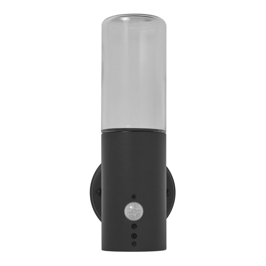 Ledvance - Utomhus vägglampa med sensor FIGO CYLINDER 1xE27/20W/230V