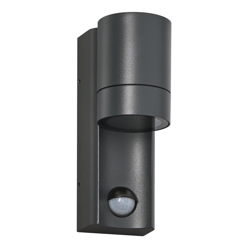 Ledvance - Utomhus vägglampa med sensor ISIDOR 1xGU10/35W/230V IP65