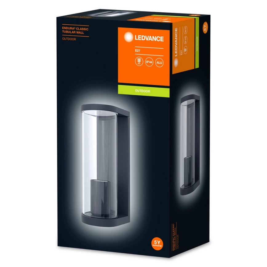 Ledvance - Utomhus vägglampa  TUBULAR 1xE27/60W/230V IP44