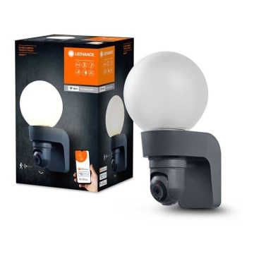Ledvance - Utomhuslampa med sensor och kamera SMART+ 1xE27/15W/230V IP44 Wi-Fi