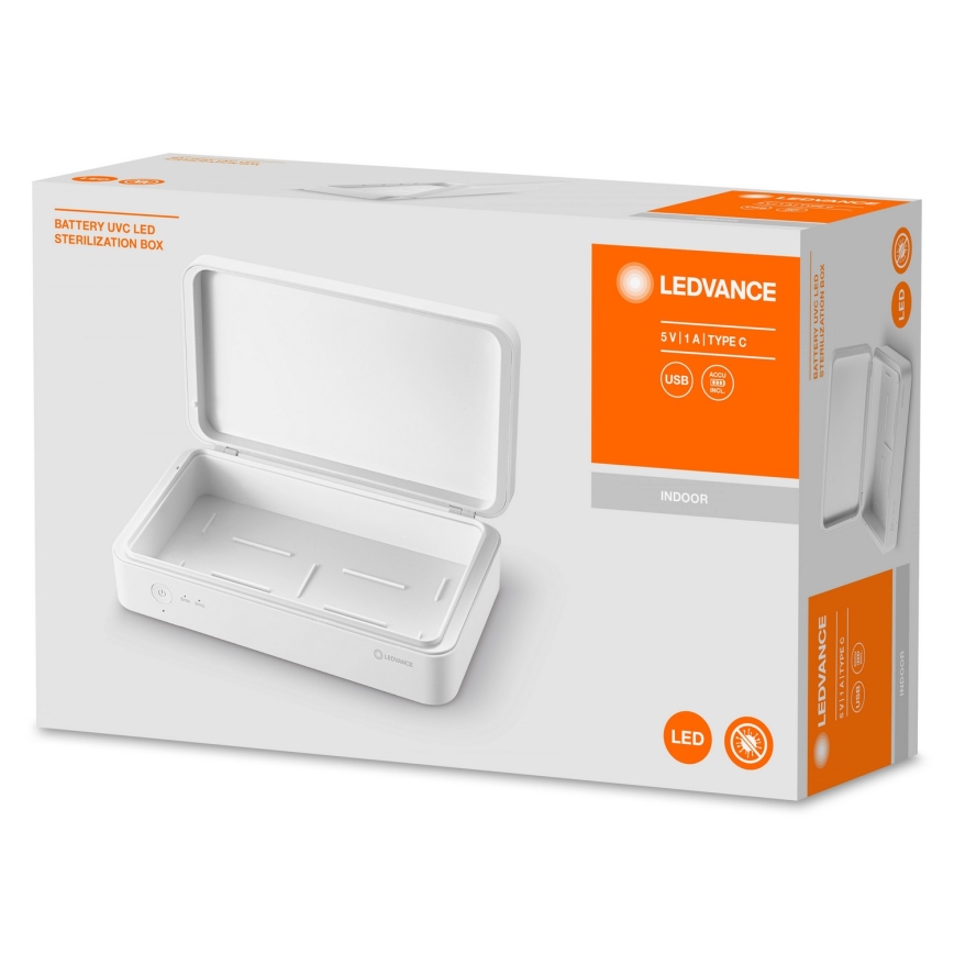 Ledvance - UV-sterilisator för Respiratorer och små föremål 5W/5V