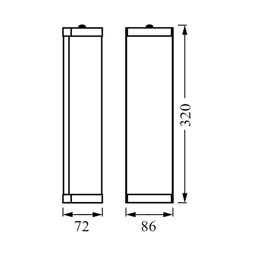 Ledvance - Vägglampa för badrum BATHROOM CLASSIC 2xE14/12W/230V IP44