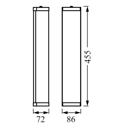 Ledvance - Vägglampa för badrum BATHROOM CLASSIC 3xE14/12W/230V IP44