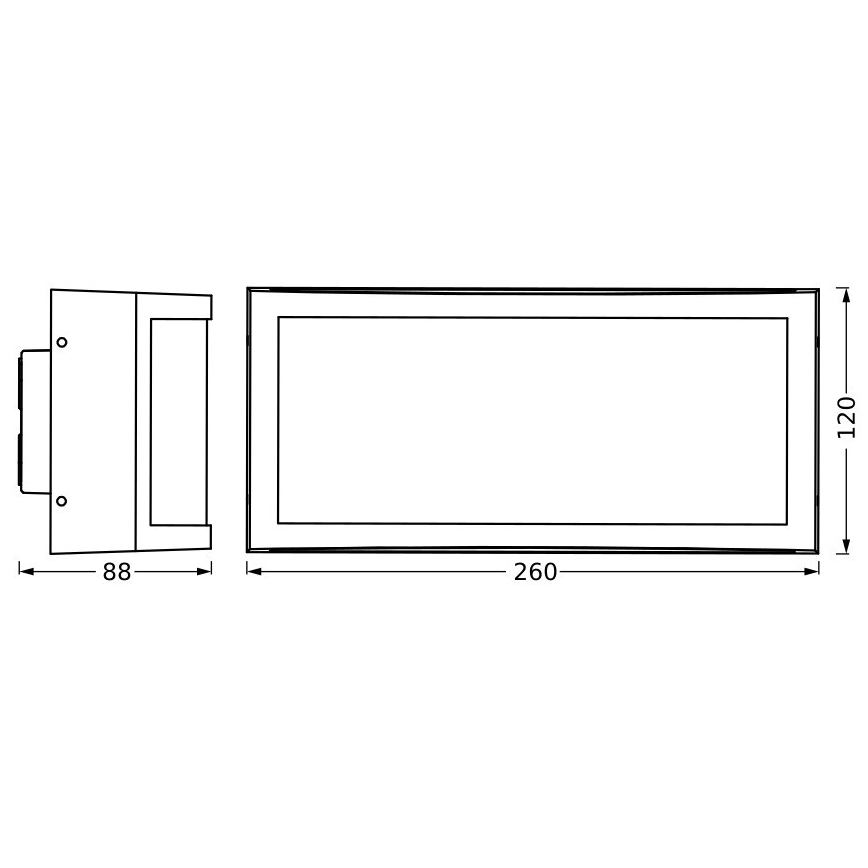Ledvance - Vägglampa för utomhusbruk CUADRA 1xE27/40W/230V IP65
