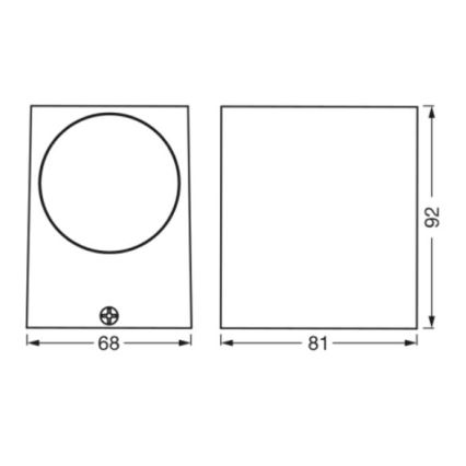 Ledvance - Vägglampa för utomhusbruk ENDURA CLASSIC 1xGU10/35W/230V IP44