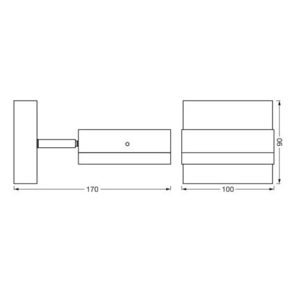 Ledvance - Vägglampa för utomhusbruk ENDURA CLASSIC 1xGX53/12W/230V IP44