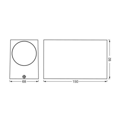 Ledvance - Vägglampa för utomhusbruk ENDURA CLASSIC 2xGU10/35W/230V IP44