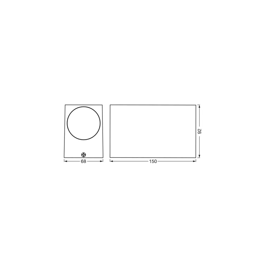 Ledvance - Vägglampa för utomhusbruk ENDURA CLASSIC 2xGU10/35W/230V IP44