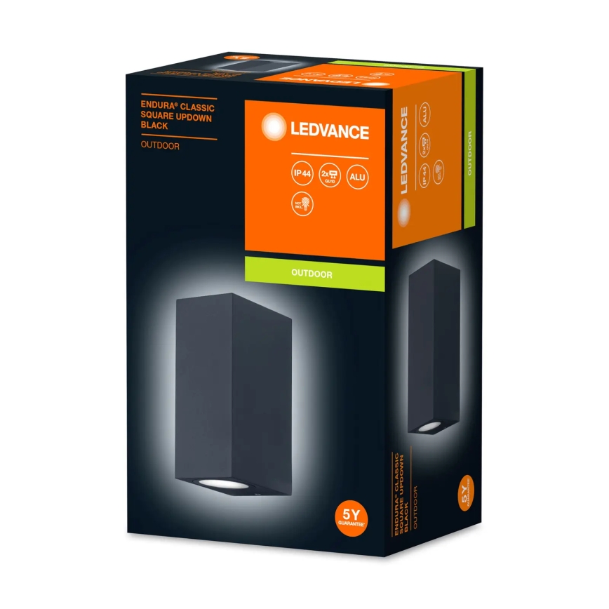 Ledvance - Vägglampa för utomhusbruk ENDURA CLASSIC 2xGU10/35W/230V IP44
