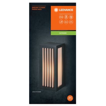 Ledvance - Vägglampa för utomhusbruk RADICK  1xE27/18W/230V IP65