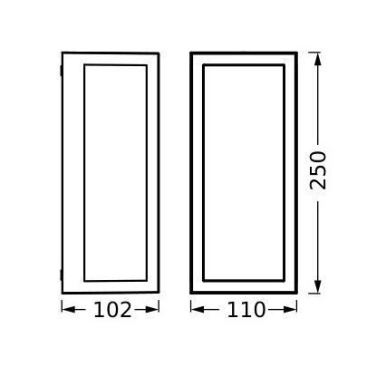 Ledvance - Vägglampa för utomhusbruk RADO 1xE27/18W/230V IP65
