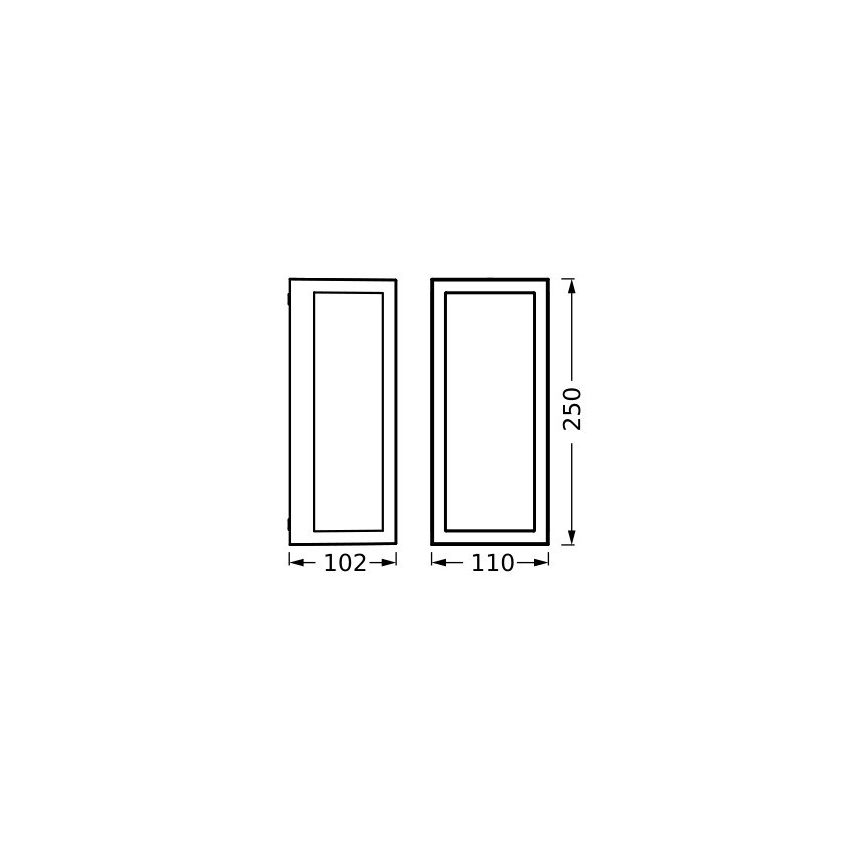 Ledvance - Vägglampa för utomhusbruk RADO 1xE27/18W/230V IP65