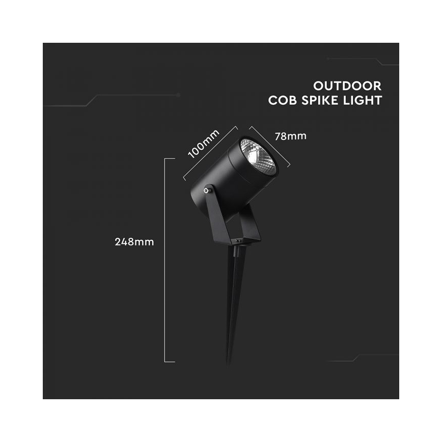 LED‑utomhuslampa 10W/230V 4000K IP65