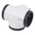 Legrand 049436 - Uttagssplitter swivel 3Z Typ E vit/svart