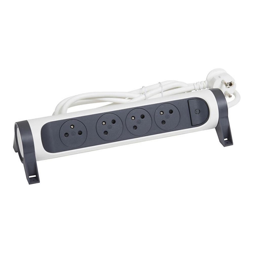 Legrand 049459 - Förlängningskabel med brytare 4Z Typ E 3m