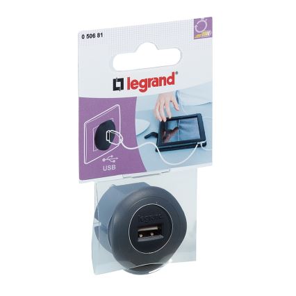 Legrand 50681 - USB Plug-in adapter 230V/1,5A svart
