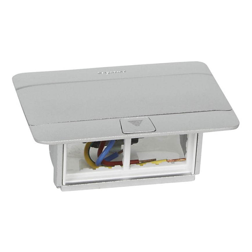 Legrand 54011 - Uttag Ram för en bordsskiva POP-UP 4M aluminium