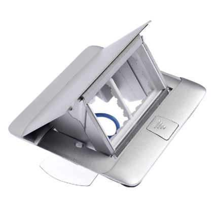 Legrand 54011 - Uttag Ram för en bordsskiva POP-UP 4M aluminium
