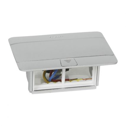 Legrand 54011 - Uttag Ram för en bordsskiva POP-UP 4M aluminium