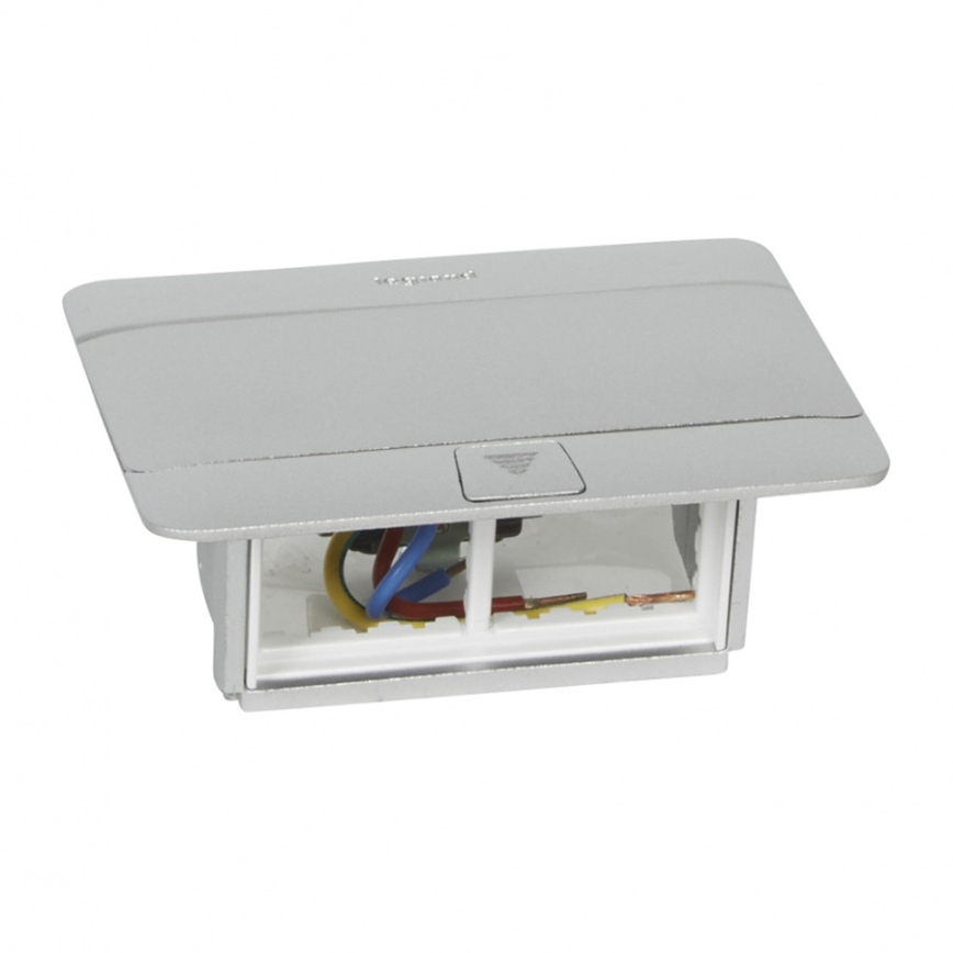 Legrand 54011 - Uttag Ram för en bordsskiva POP-UP 4M aluminium