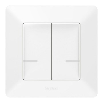 Legrand 752187- Smart trådlös 2-knappsbrytare VALENA 1xCR2032 Wi-Fi IP40
