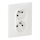 Legrand 753186 - Vägguttag Hem VALENA LIFE 250V/16A 2x2P+T vit