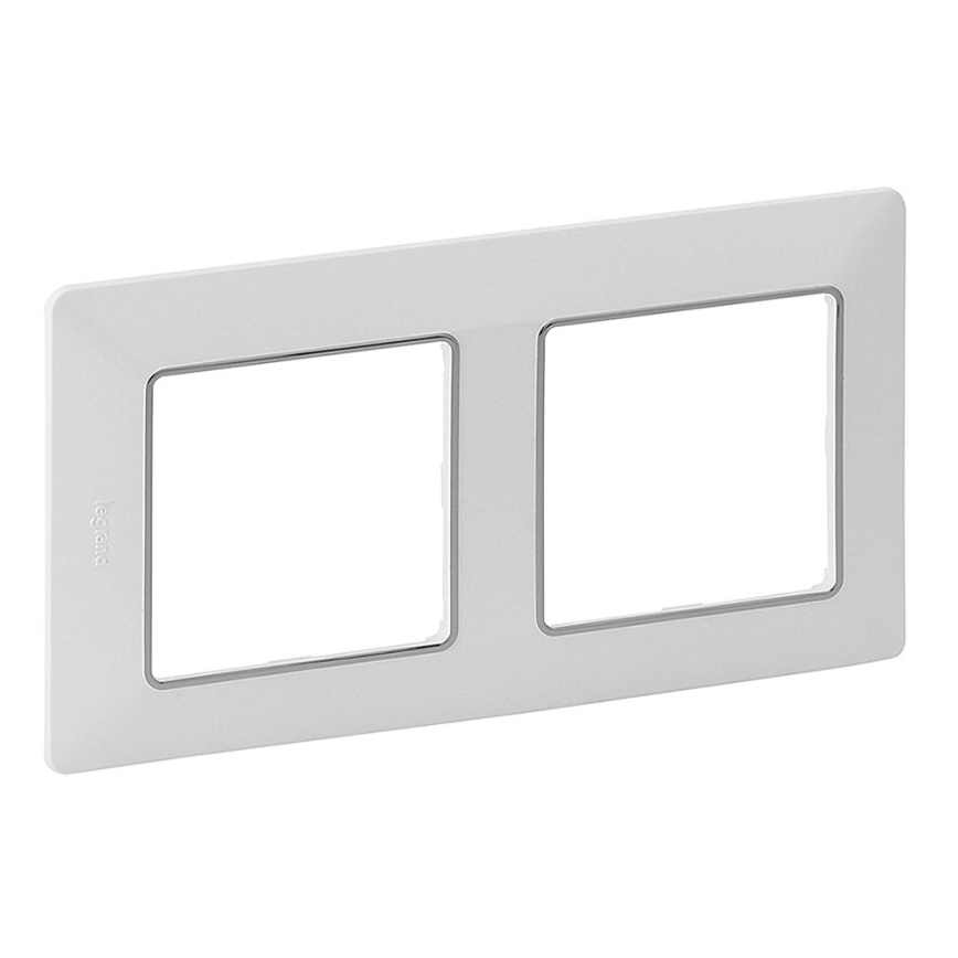 Legrand 754032 - Ram för Strömbrytare VALENA LIFE 2P vit/krom