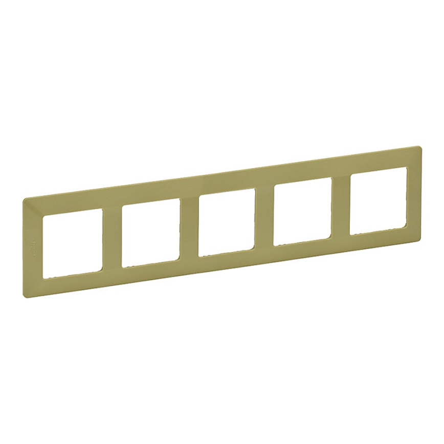 Legrand 754085 - Ram för Strömbrytare VALENA LIFE 5P grön